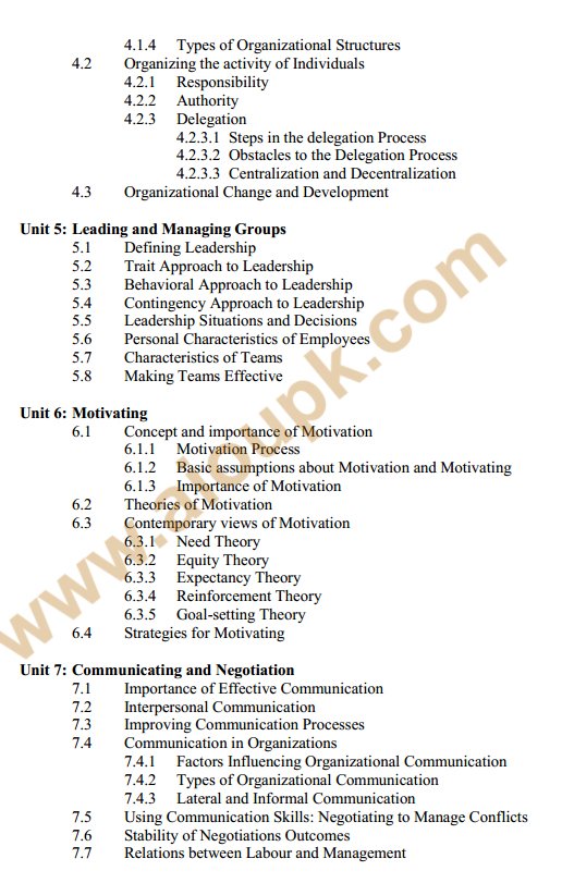 137 - Management Theory and Practice Course Outline 2
