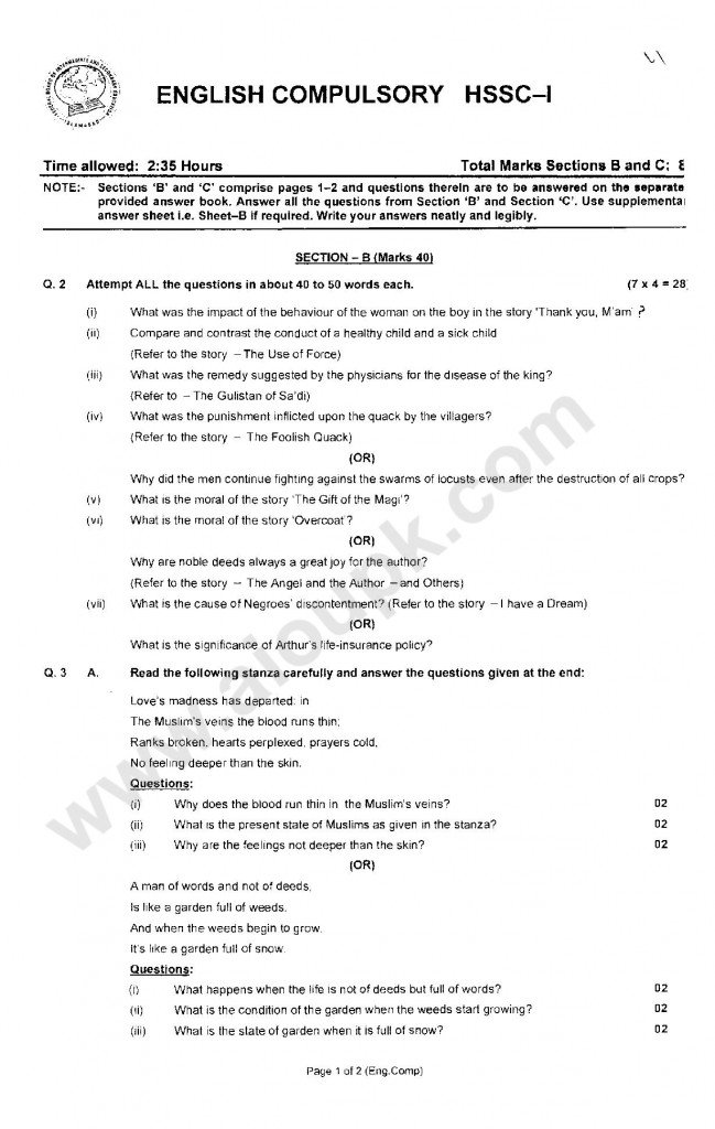 English Compulsory of HSSC Annual Examinations 2013 Part-1-page-007