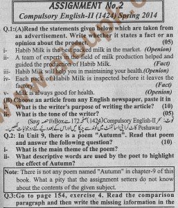 aiou english assignment 1424