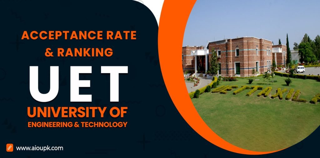 UET (University of Engineering and Technology) Acceptance Rate, Ranking