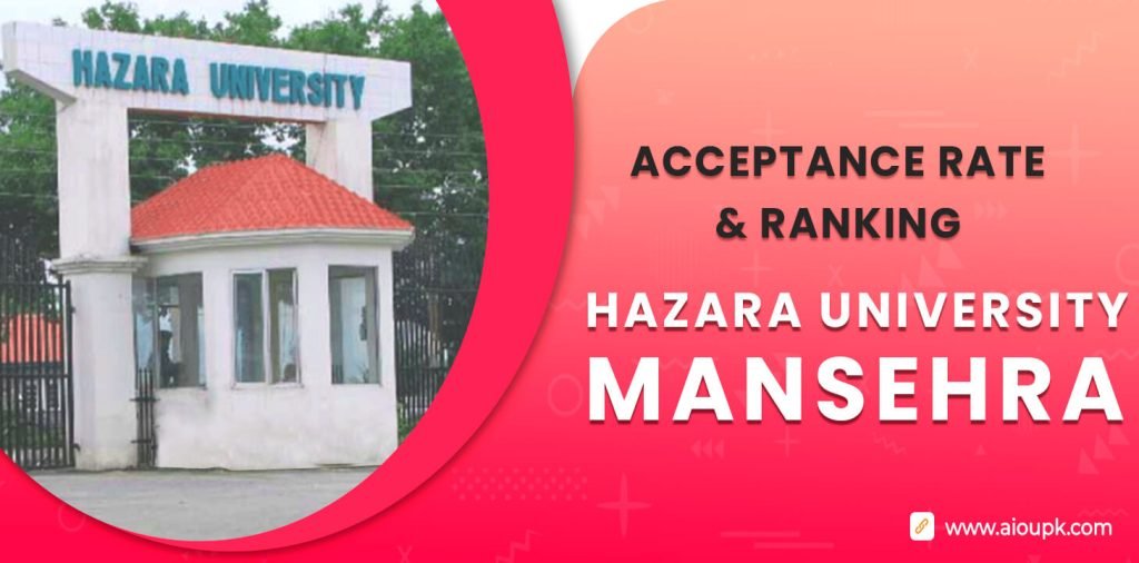 Hazara University Mansehra Acceptance Rate, Ranking